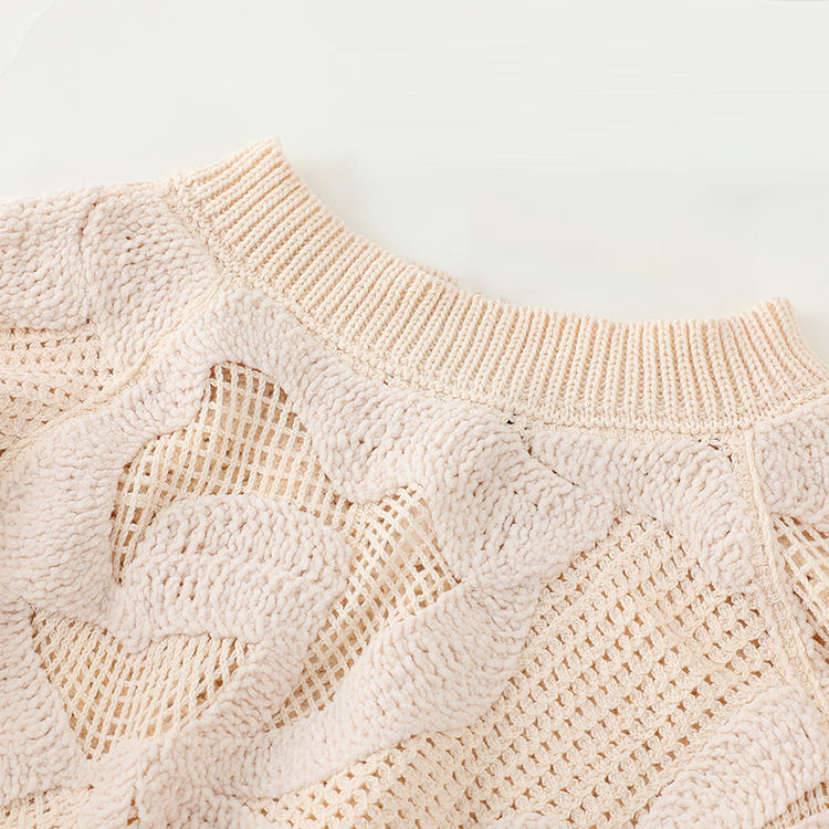 Floral Elegance Crochet Sweater™