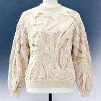 Floral Elegance Crochet Sweater™